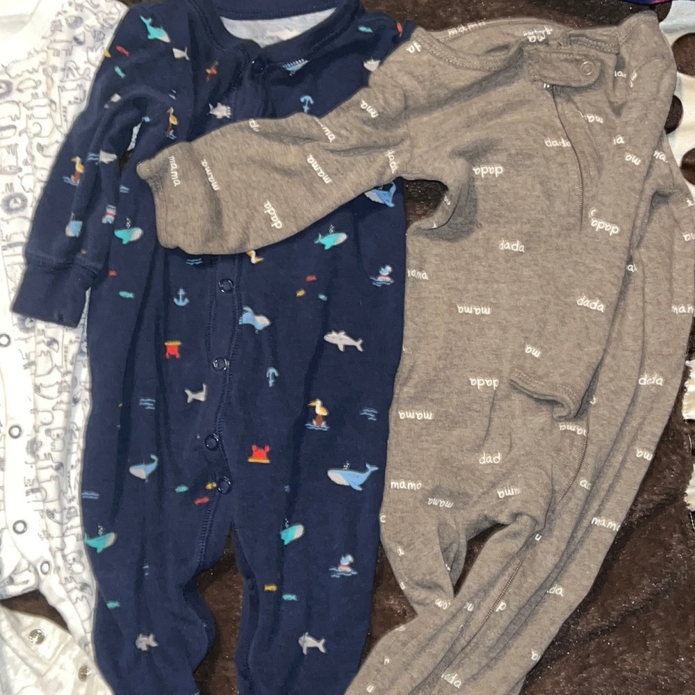 5 baby boy onesies size 9 months!